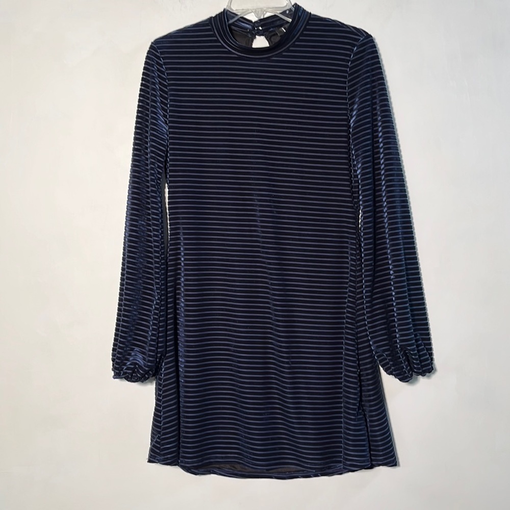 Lulu's Navy Blue Ribbed Mini Dress - Picture 4 of 16